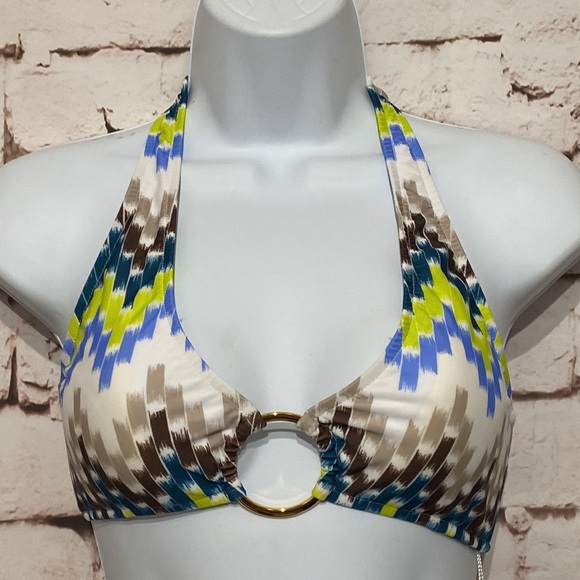 🆕Milly Cabana “Santorini” Halter Bikini Top, Size P - Picture 2 of 6